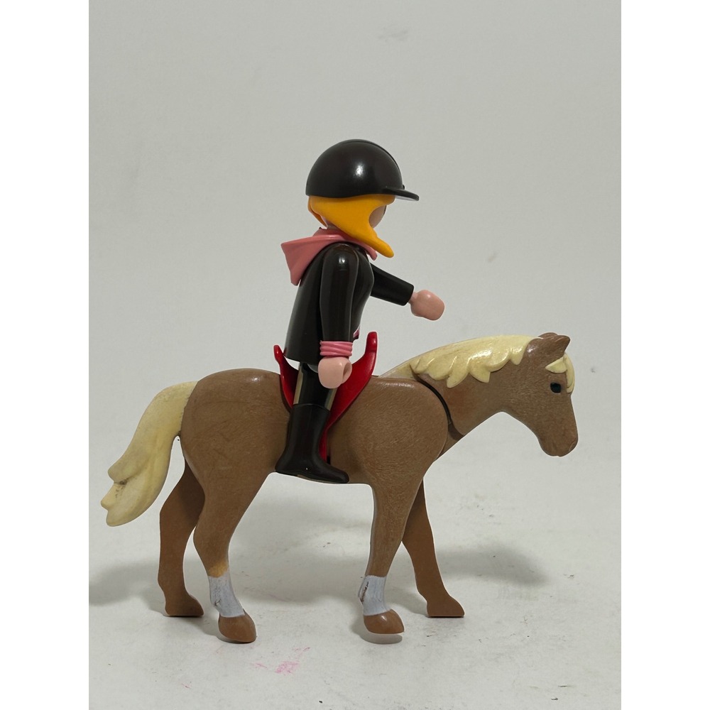 Playmobil Equestrian Horse Rider Figures and Ponies Set 4 Pieces Brown Tan - Picture 2 of 5